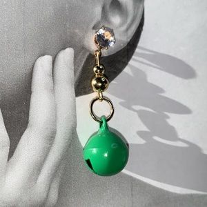 Hand Crafted 🎄 Holiday Themed Dangling Bell Earrings
